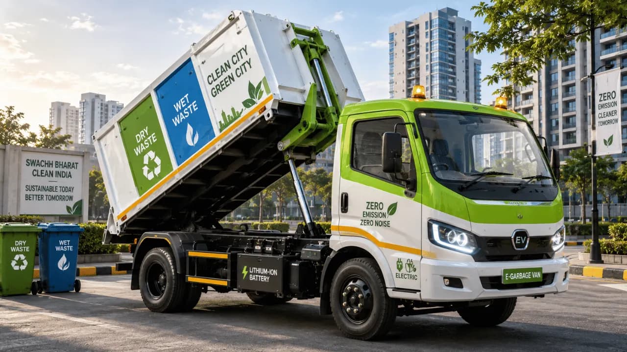 EV Garbage Van — supplied by Assured Global Exim LLP