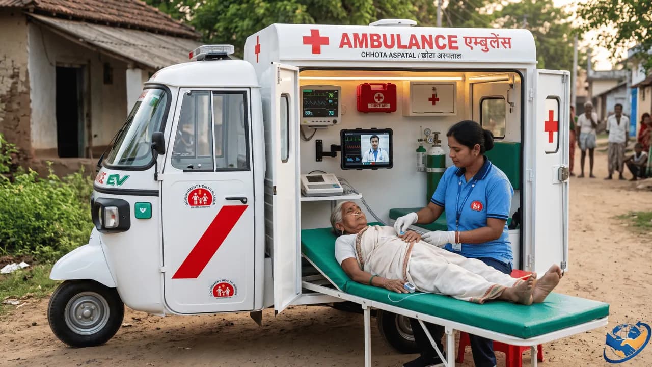 EV Three Wheelers — Mobile Healthcare Unit — supplied by Assured Global Exim LLP