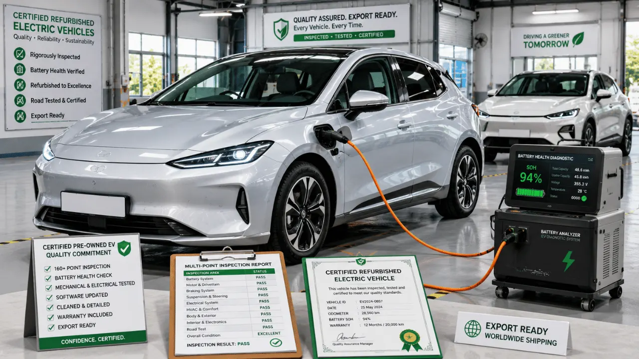 Refurbished EV Vehicles — supplied by Assured Global Exim LLP