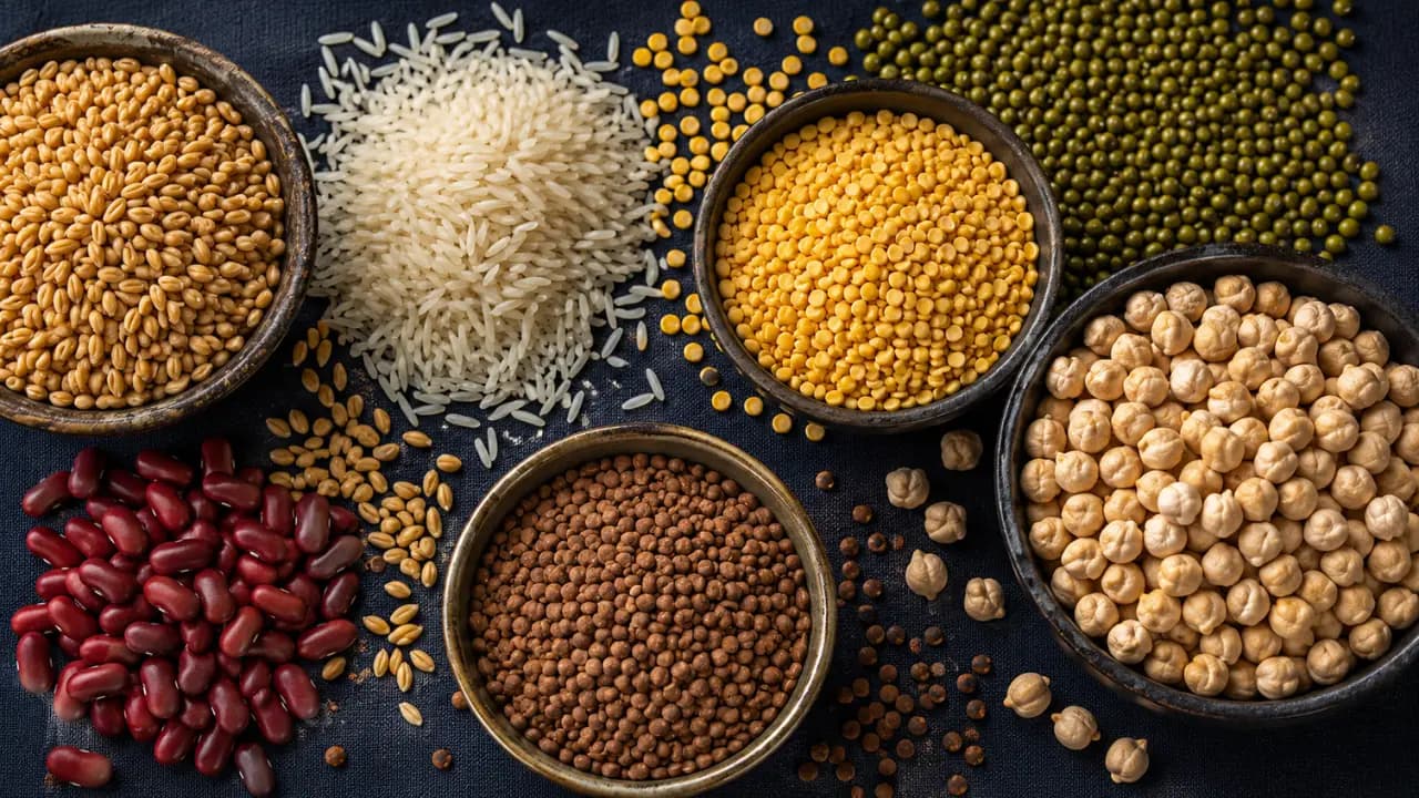 Staple Grains & Pulses — supplied by Assured Global Exim LLP